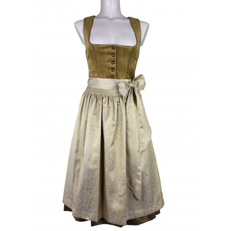 70 cm - Dirndl Tuana mit Samt in messing von Krüger Collection