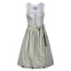 70 cm - Flanell Dirndl in schilfgrünem Pepita - Berwin