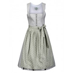 70 cm - Flanell Dirndl in schilfgrünem Pepita - Berwin