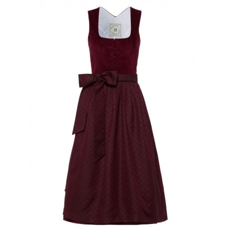 70 cm - Dirndl Carlotta bordeaux von Heimatglück