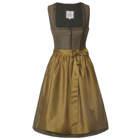 65 cm - Dirndl Volkach in olivbraun von Marjo