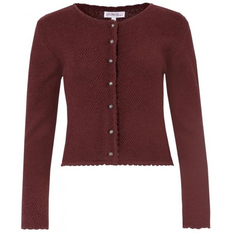 Strickjacke Vilseck in bordeaux von Marjo