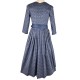 70 cm - Dirndl mit 7/8 Arm in blau von Glanz & Zauber mit Stretch in salbei