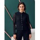 Bluse mit langem Arm in schwarzer Spitze - Waldorff