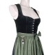 80 cm - Dirndl Julia mit Samtmieder in oliv von Wenger