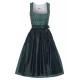 70 cm - Dirndl Renate in petrol mit oliv von Wenger