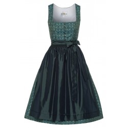 70 cm - Dirndl Renate in petrol mit oliv von Wenger
