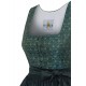 70 cm - Dirndl Renate in petrol mit oliv von Wenger