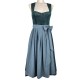 80 cm - Samtdirndl Valera in petrol von Krüger Collection