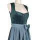 80 cm - Samtdirndl Valera in petrol von Krüger Collection