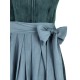 80 cm - Samtdirndl Valera in petrol von Krüger Collection