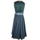 80 cm - Samtdirndl Valera in petrol von Krüger Collection
