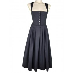 80 cm - Klassisch, schwarzes Dirndl zum Knöpfen - Apple of my Eye