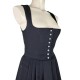 80 cm - Klassisch, schwarzes Dirndl zum Knöpfen - Apple of my Eye
