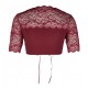 Spitzen Dirndlbluse Martina Red Berries - Nina von C.