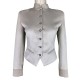 Trachtenjacke Chantal aus Samt in offwhite - Trachten Deiser