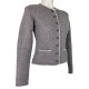 Astrifa - Strickjacke Capri mit Schoßerl aus Merinowolle in beige