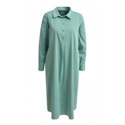 Hemdblusen Kleid in salbei von Milano Italy