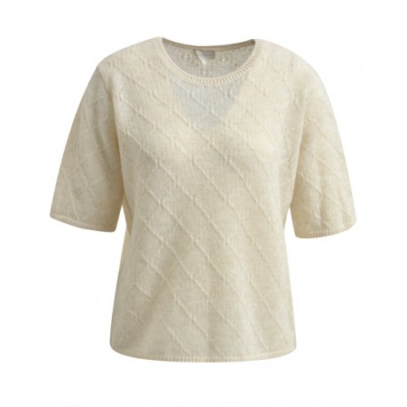 Kurzarm Pulli in sand - Milano Italy
