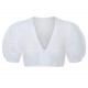 Spitzen Dirndlbluse Paula mit V-Auschnitt und Ballonarm - Waldorff