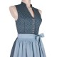 70 cm - Dirndl Zitta mit Stehkragen in petrol - Wenger