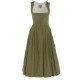 80 cm - Klassisches Dirndl zum Knöpfen in oliv - Berwin