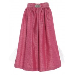 70 cm - Dirndl-Schürze mit Schließe in himbeer von Berwin