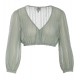 Dirndlbluse in salbei mit Ballonarm - Berwin