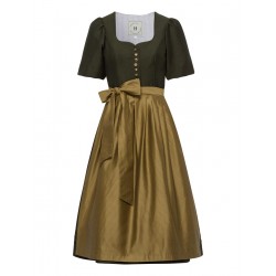 Heimatglück - Stretch Dirndl Lisbeth mit Arm in oliv