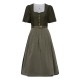 Heimatglück - Stretch Dirndl Lisbeth mit Arm in oliv