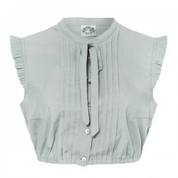Dirndlbluse Antonia mit Flügelarm in salbei - Hammerschmid