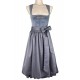 70 cm - Dirndl Cari in grauem Samt von Krüger