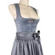70 cm - Dirndl Cari in grauem Samt von Krüger