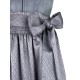 70 cm - Dirndl Cari in grauem Samt von Krüger