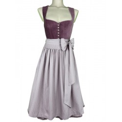 70 cm - Dirndl Dinah mit Samt in mauve von Krüger