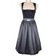 70 cm - Dirndl Alisha mit Samt in schwarz von Krüger