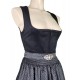 70 cm - Dirndl Alisha mit Samt in schwarz von Krüger