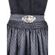 70 cm - Dirndl Alisha mit Samt in schwarz von Krüger