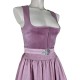 70 cm - Dirndl Alisha mit Samt in rosé von Krüger