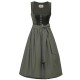 75 cm - Samt Dirndl Nußdorf in oliv von Marjo