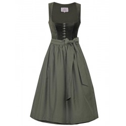 75 cm - Samt Dirndl Nußdorf in oliv von Marjo