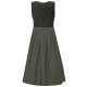 75 cm - Samt Dirndl Nußdorf in oliv von Marjo