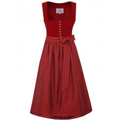 75 cm - Samt Dirndl Nußdorf in kirsche von Marjo