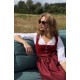 75 cm - Samt Dirndl Nußdorf in kirsche von Marjo