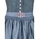 Dirndl Pillersee in petrol Leinen von Hammerschmid - 70 cm