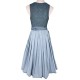 Dirndl Pillersee in petrol Leinen von Hammerschmid - 70 cm