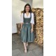 Dirndl Pillersee in petrol Leinen von Hammerschmid - 70 cm