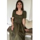 70 cm - Dirndl mit Arm in oliv von Hammerschmid