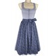 Dirndl Koflersee in blau gestreift von Hammerschmid, 70 cm