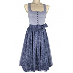 Dirndl Koflersee in blau gestreift von Hammerschmid, 70 cm